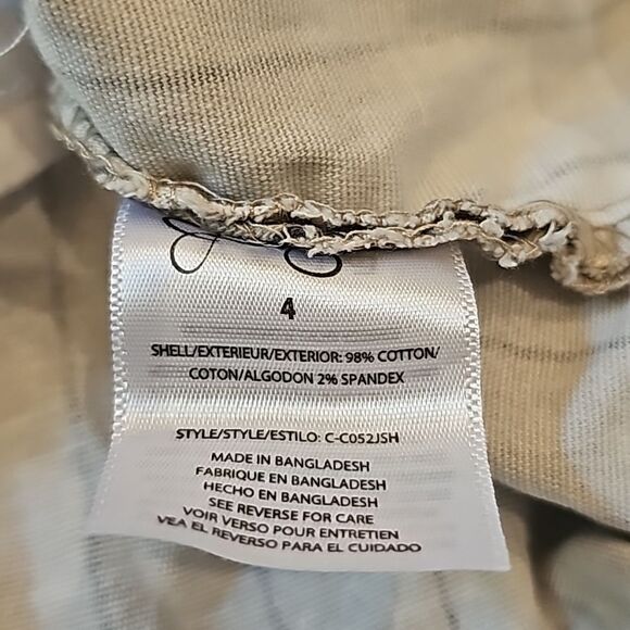 4T pinstripe sleeveless dress army green - Picture 10 of 11